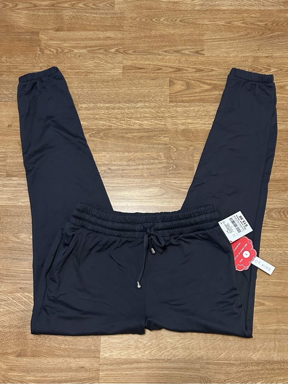 Gray Elastic Waist Jogger Pants